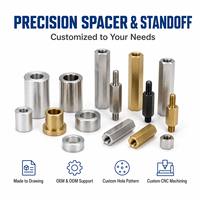 Entretoise et support métalliques usinés CNC de précision sur mesure pour machines industrielles, électronique, automatisation et assemblage mécanique