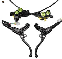 Ensemble de frein hydraulique avant/arrière JY pour moto tout-terrain - Kit de remplacement avec maître-cylindre et étrier en alliage d'aluminium et conduite de liquide