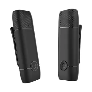 Mikrofon Lavalier Nirkabel 2.4G, Mikrofon Kuliah Pengurang Kebisingan Kecil Portabel MIK Klip Kerah