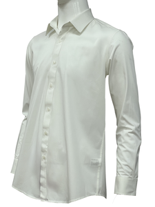 Men's White Business Uniform <b>Short</b> <b>Sleeve</b> <b>Dress</b> <b>Shirt</b> 100% Polyester Breathable Stand Collar Embroidered Logo Eco-Friendly Quick - Product Image 3