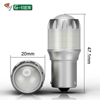 Top vente 1156 P21W LED voiture feu de recul 7443 3157 clignotant feu stop 6000K 12V PY21W BAU15S queue LED ampoules pour Accord