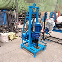 Foreuse de puits d'eau électrique portable 80m 100m, équipement de forage hydraulique pour puits