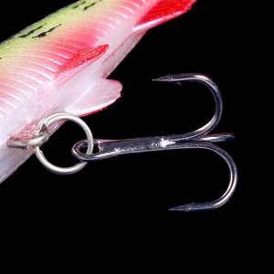 12 Stück Set HENGJIA Großhandel 8cm 14g Bleikopf Fisch form Köder Weiche Angel köder mit T-Schwanz - Product Image 4