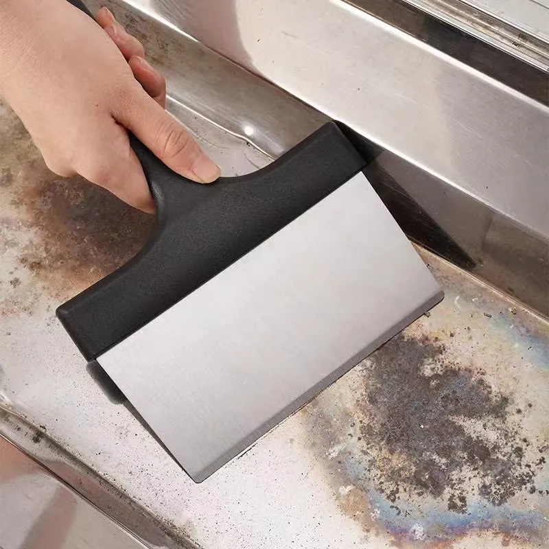 Инструмент для дезактивации барбекю, скребок для чистки, кухонный скребок из нержавеющей стали