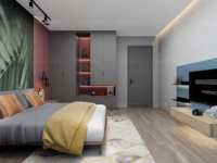 Lemari Pakaian Kayu ODIN Gaya Modern Terlaris, Murah, Bebas Formaldehida untuk Kamar Tidur