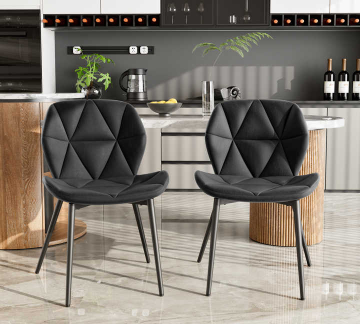 Alibaba Modern Tufted Reclining Dining Chairs - detail view