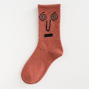 <span class=keywords><strong>Chaussettes</strong></span> en coton <span class=keywords><strong>personnalisées</strong></span> avec un <span class=keywords><strong>visage</strong></span> souriant, <span class=keywords><strong>chaussettes</strong></span> amusantes et mignonnes en tricot pour femme - Product Image 5