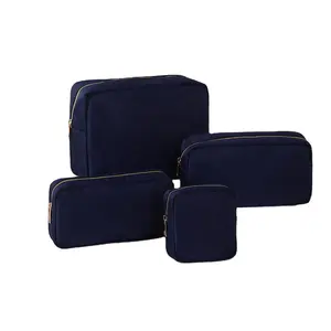 Stock Large Makeup Bags 4 Pcs Sets Travel Cosmetic Bags For Girls