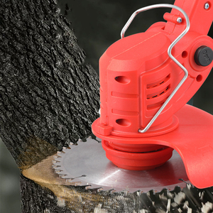 Désherbeur électrique sans fil compact et peu encombrant <span class=keywords><strong>à</strong></span> <span class=keywords><strong>batterie</strong></span> lithium-ion pour jardin et travaux extérieurs – Tondeuse <span class=keywords><strong>à</strong></span> herbe - Product Image 2