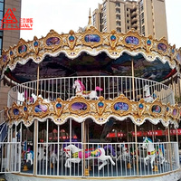 Fournisseur chinois de manèges de luxe pour enfants, manège à deux étages pour parcs d'attractions intérieurs et extérieurs, carrousel pour la vente