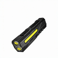 Lampe torche EDC rechargeable NBT pour extérieur, 1500 lumens, LED compacte, base magnétique, clip portable, lumière de travail multicolore, pour la marche