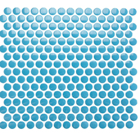 Tuile de mosaïque en céramique de mélange de pierre bleue et grise de style contemporain pour la décoration de mur et de plancher