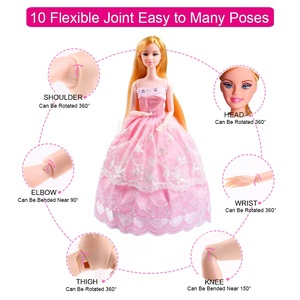 Oferta Especial: Set de Accesorios para Muñecas de Princesa, Armario de Vestir para Niñas, Traje de Boda, Juguete de Vestir para Muñecas, Caja de Regalo - Product Image 4