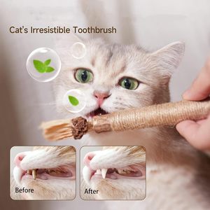 ไม้แท่งผสมแคทนิปสำหรับดูแลสุขภาพฟันแมว ยี่ห้อ Natural Cat Silver  สำหรับลูกแมว ช่วยทำความสะอาดฟัน ของเล่นแท่งสำหรับแมว - Product Image 4