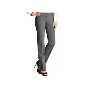 Pantalones Chinos Casuales de Satén de Corte Regular para Mujer, Cómodos, Elásticos, Diseño Recto, Transpirables, Planos, para Uso Diario, Ropa de Trabajo, Elegantes - Product Image 2