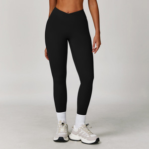 Pantalones de Yoga de Cintura Alta para Mujer, con Logotipo Personalizado, Sensación de Segunda Piel, para Correr, Fitness, Deportes, Casuales, Largos - Product Image 3
