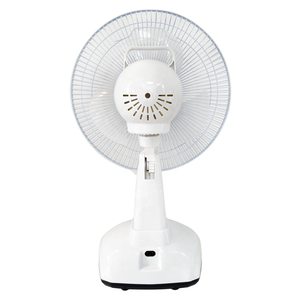 พัดลมโซลาร์ AC DC ขนาด 12 นิ้ว พร้อมหลอดไฟ LED พิเศษ 2 ดวง แบตเตอรี่แบบชาร์จได้ 6V 4.5Ah พัดลมตั้งโต๊ะพลังงานแสงอาทิตย์แบบพกพา พร้อมที่ชาร์จโทรศัพท์ผ่าน USB - Product Image 5