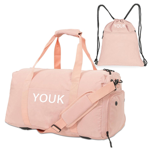 Grand <span class=keywords><strong>sac</strong></span> <span class=keywords><strong>de</strong></span> <span class=keywords><strong>sport</strong></span> unisexe en nylon et polyester imperméable pour le voyage et l'entraînement <span class=keywords><strong>Compartiment</strong></span> <span class=keywords><strong>de</strong></span> <span class=keywords><strong>sport</strong></span> avec fermeture à glissière Ensemble <span class=keywords><strong>de</strong></span> chaussures pour hommes et femmes - Product Image 1