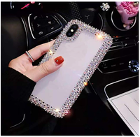 Coques fantaisie pour iPhone 17 Pro Max pour femmes, étuis de téléphone en strass pour iPhone 16 Pro Max