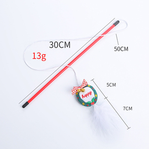 Bán Buôn Tùy Chỉnh Lễ Hội Giáng Sinh Mèo Trêu Ghẹo Stick Lông Tương Tác Đồ ChơI Mèo - Product Image 3