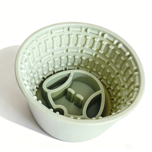 วารีเวลล์ อาหารแช่แข็งสำหรับสัตว์เลี้ยง ขนาดเล็ก-ใหญ่ ช่วยเสริมสร้างพัฒนาการ ใช้กับเครื่องล้างจานและไมโครเวฟได้ ชามเลียแบบป้อนอาหารช้า สำหรับสุนัขพันธุ์ใหญ่ - Product Image 6