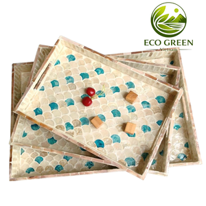 ถาดเปลือกหอยคุณภาพสูง ถาดเปลือกหอยเวียดนาม ของที่ระลึกงานรับปริญญา ผลิตภัณฑ์สั่งทำพิเศษ จานตกแต่ง ขนาด 8 นิ้ว - Product Image 4