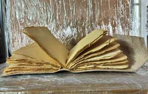 Nouveau carnet à couverture rigide A5 en cuir gaufré dragon, cousu main, avec papier à bords festonnés, écologique et moderne, vente en gros New Era - Product Image 2