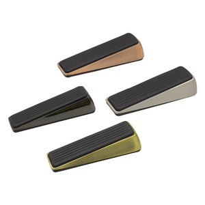 Tope de puerta de aleación de zinc con acabado bronce cepillado y goma antideslizante para uso en interiores y exteriores, de Suzhou Science Popularization. - Product Image 1