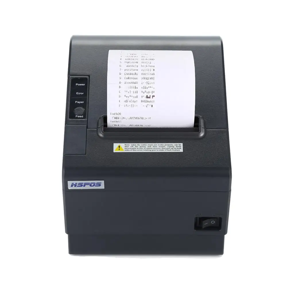 Mini impressora 80mm lan, impressora de voz, 80mm, verificação térmica, 384 pontos/linha Hs-802Ulai
