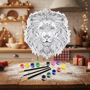 Pintura al Óleo Digital Personalizada, Set de Pintura a Mano para Niños, Lienzo con Marco para Pintura al Óleo Hecha a Mano, Impresión Monocromática, Pintura con Brillo - Product Image 1