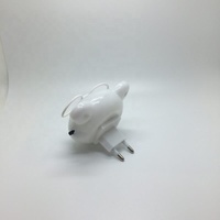 Veilleuse enfichable avec 0.6W et 110V ou 220V W025 KITTY Mini interrupteur LED SMD en forme de chat animal