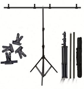 Table Menu Display Metal Pop Display Photographic Equipment Sign Holder T Shapet-shape <b>Backdrop</b> <b>Stand</b> - Product Image 6