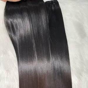 Raw Vietnamese Indian Hair Brazilian Virgin Straight Human Hair Bundles Extensions Vendor