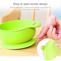 Nouveau Gros Silicone Pliable Bol Pliable Bébé Bol Avec Cuillère