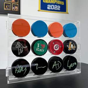 Meilleures ventes Présentoir pour rondelle de hockey en acrylique transparent et mural - Product Image 4