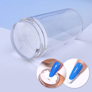 NATO ABBASTANZA Trasparente Del Silicone Stamper Nail Polish Gel di Stampa Trasferimento di Strumenti Gelatina Nail Stamper con Raschietto - Product Image 2