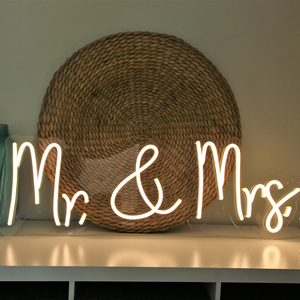 Nouveauté : Enseigne néon Mr et Mme, personnalisée, faite à la main, joyeux anniversaire, lettres en acrylique LED, inscription « Happily <span class=keywords><strong>Ever</strong></span> <span class=keywords><strong>After</strong></span> », décoration intérieure, mariage - Product Image 4