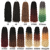 Dea Faux locs Crochet capelli morbidi zingari all'ingrosso trecce ondulate all'uncinetto