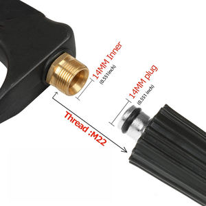 Pistolet de <span class=keywords><strong>lavage</strong></span> de voiture haute pression Amare Commercial avec construction en laiton et acier inoxydable pour une utilisation en extérieur - Product Image 2