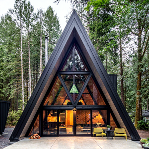 Casa Prefabbricata Moderna a Forma di A, Villa di Lusso Triangolare Prefabbricata per Resort e Hotel, Casa Triangolare in <span class=keywords><strong>Vendita</strong></span> - Product Image 1