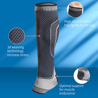 Protège-cheville de sport extensible en nylon tricoté, respirant, compression, soutien de la jambe, protection professionnelle, sports de balle, antidérapant
