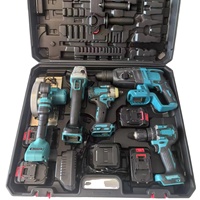 Ensemble complet de perceuse électrique sans fil 21V pour la maison étui rigide durable avec meuleuse d'angle clé électrique pour la réparation OEM