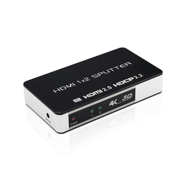 Original OEM Factory Support 4K60Hz HDMI Splitter 1x2 Hd Video Hdmi to Hdmi Switch Adapter 1 in 2 Out