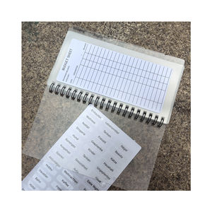 Kustom fleksibel PVC hitam dan emas mawar gulungan buram jelas penghematan tantangan buku perencana keuangan Spiral uang tunai amplop Notebook - Product Image 1