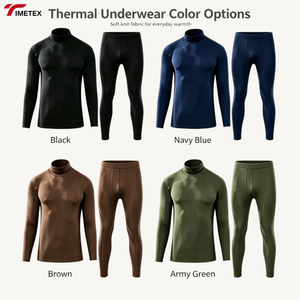 Ensemble <span class=keywords><strong>de</strong></span> sous-vêtements longs personnalisés TIMETEX pour hommes, hiver, sans couture, confortable, fonction compression, sous-vêtements thermiques - Product Image 5