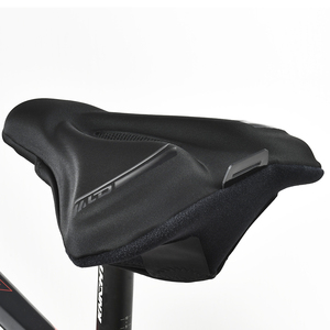 Cojín de asiento de <span class=keywords><strong>bicicleta</strong></span> de <span class=keywords><strong>Gel</strong></span> para hombres y mujeres, cómodo sillín de <span class=keywords><strong>bicicleta</strong></span> para interiores y exteriores, cubierta resistente al polvo y al agua, incluye giro - Product Image 1