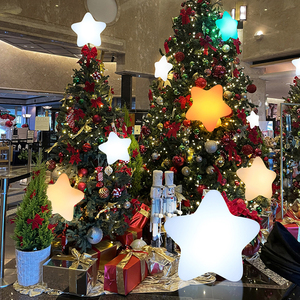 ไฟดาวกลางแจ้งไฟห้าเหลี่ยมที่ส่องแสงเครื่องประดับขนาดใหญ่สำหรับเช็คอินที่มีชื่อเสียงทางอินเทอร์เน็ตแสงไฟสวนแขวนไฟต้นไม้ - Product Image 1