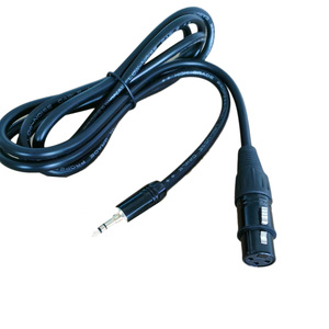 <span class=keywords><strong>Cable</strong></span> Profesional <span class=keywords><strong>XLR</strong></span> de 6 Pies/Negro, Estéreo Macho de 3.5mm (1/8 Pulgadas) a <span class=keywords><strong>XLR</strong></span> Hembra - Product Image 2