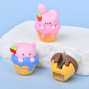 Sacapuntas de Silicona con Forma de Fresa y Animales de Dibujos Animados, Creativo y Lindo, para Material Escolar - Product Image 4