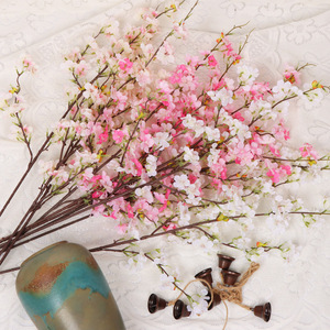 Ramas de Flores de Cerezo Rosadas Artificiales, Arbustos, Flores Decorativas con Tallos, Sakura Flores Artificiales, <span class=keywords><strong>Rama</strong></span> para Decoración de Bodas - Product Image 5
